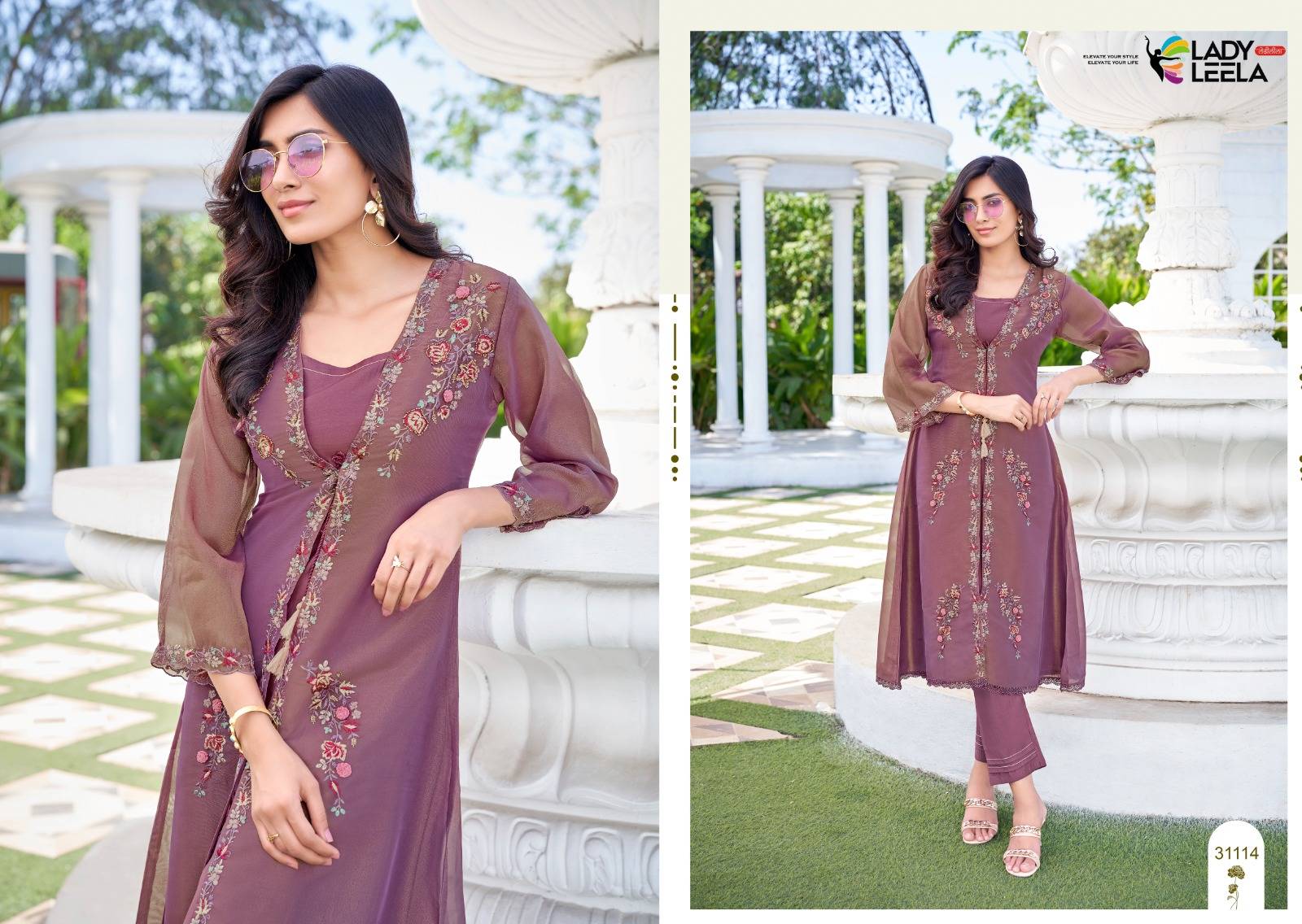 FLORAL by LADY LEELA 3111 to 3116 Series Designer Stylish Fancy Ethnic Wear Collection Heavy Handwork & Embriodery Stitched dresses At Wholesale Price